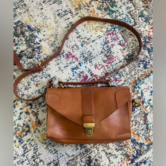 Madewell Handbags - Madewell Brown leather Crossbody Bag